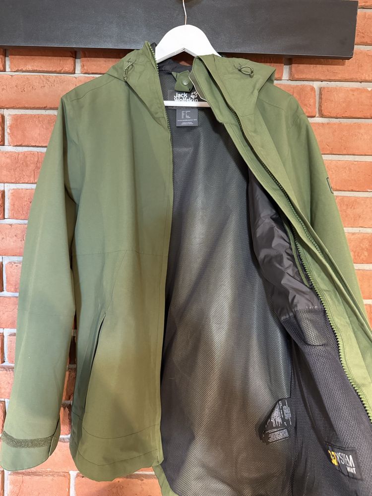 Kurtka Outdoor Jack Wolfskin rozm. M Khaki Meska z Polarem