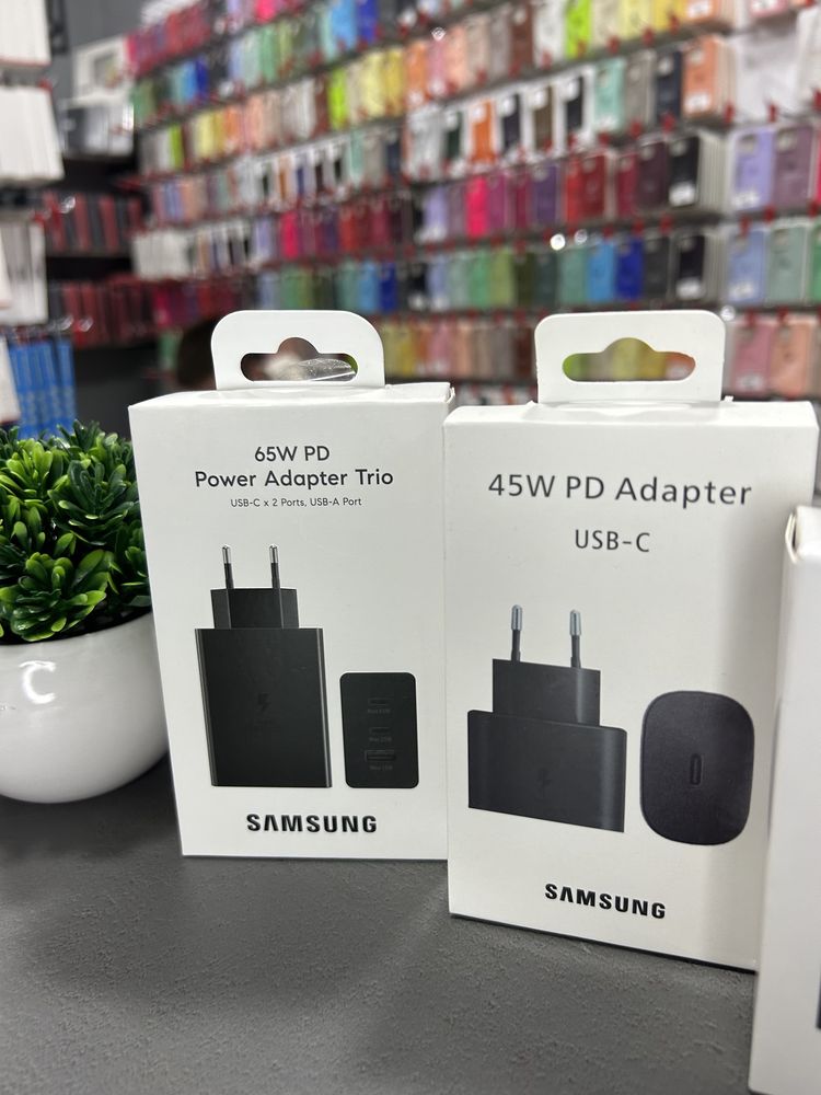 Samsung Зарядні Блоки Адаптери 15 25 35 45 65w Оригінальна якість