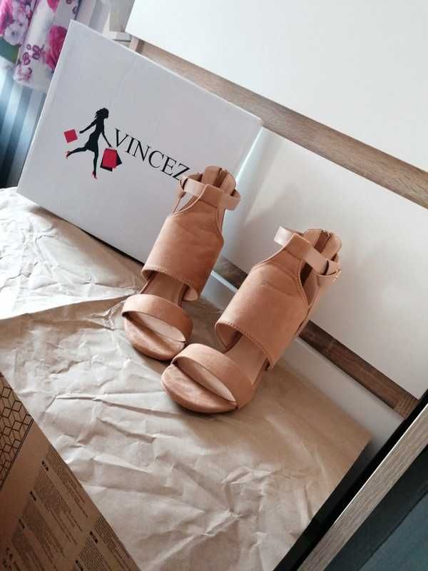 Botki sandały damskie Vinceza rozmiar 37
