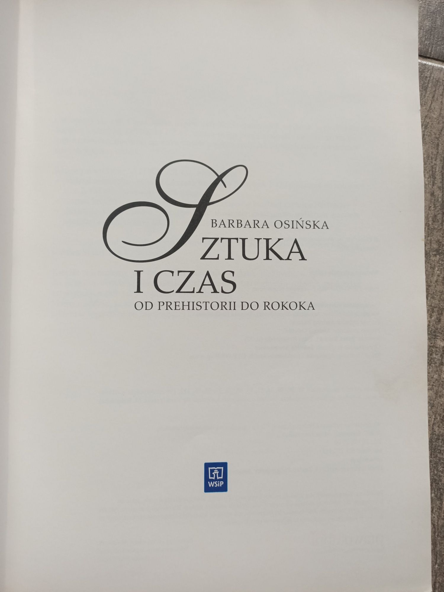 Sztuka i czas Od prehistorii do rokoka