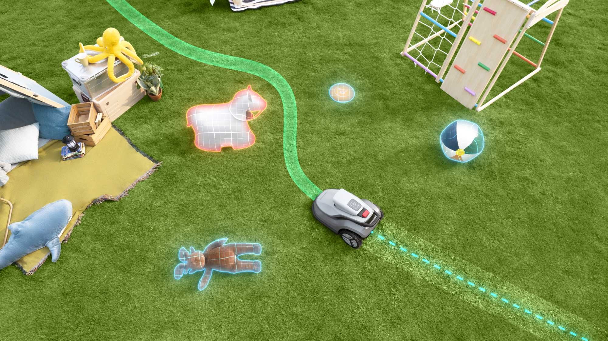 Robot koszący TerraMow V1000 – bez kabli, bez GPS, bez RTK,wsparcie AI