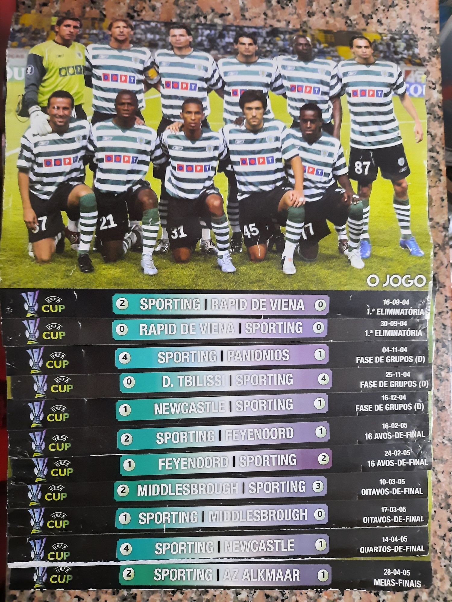 Posters sporting Uefa 2004