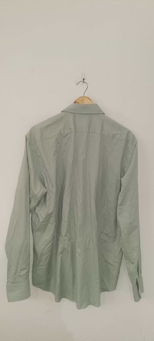 Casualowa koszula z długim rękawem XL bawełniana miętowa