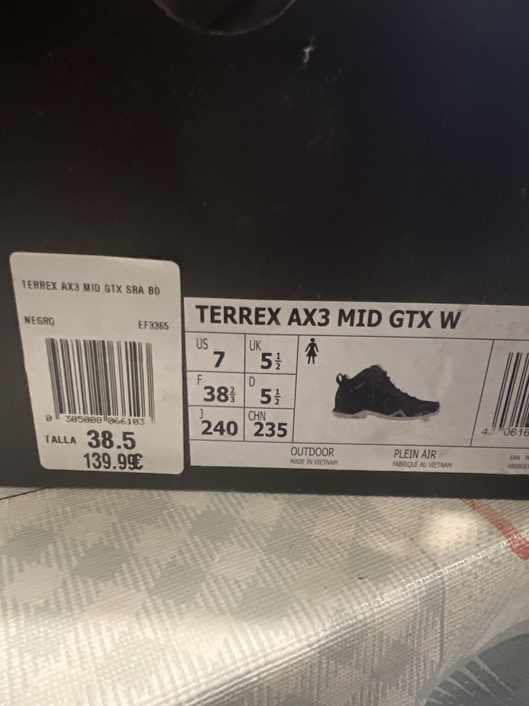 Adidas Terrex AX3 MID GTX Novos