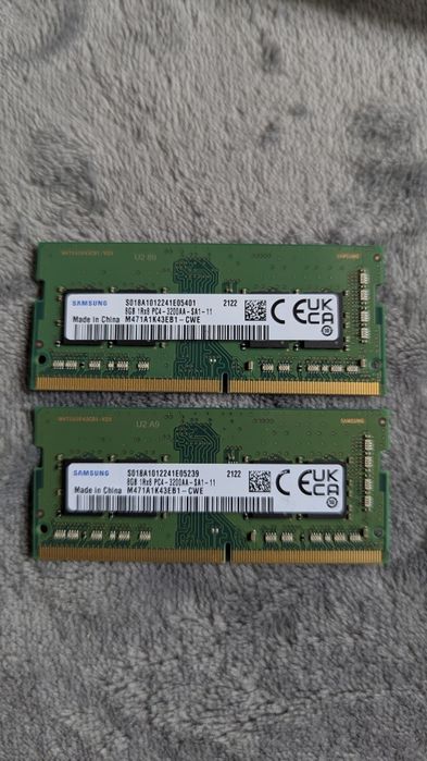 Оперативна пам'ять RAM DDR4 16GB (2x8GB) для ноутбука