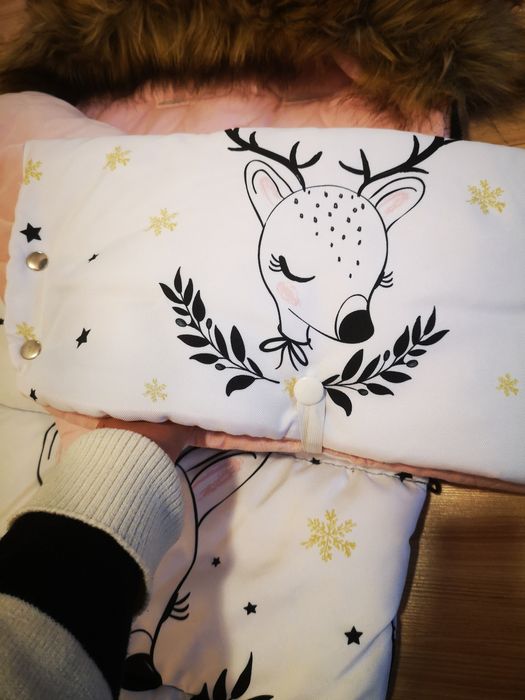 Śpiworek zimowy do wózka lub na sanki