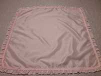 Toalha de mesa rosa acetinada