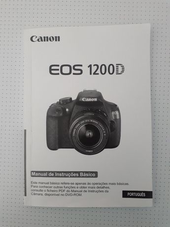 Manual de instruçoes para Canon 1200D