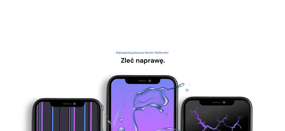 Naprawa szybki wyświetlacza baterii Apple IPhone Serwis telefonów