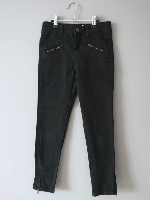 czarne spodnie rurki, marki Nielsson, rozmiar 128 cm