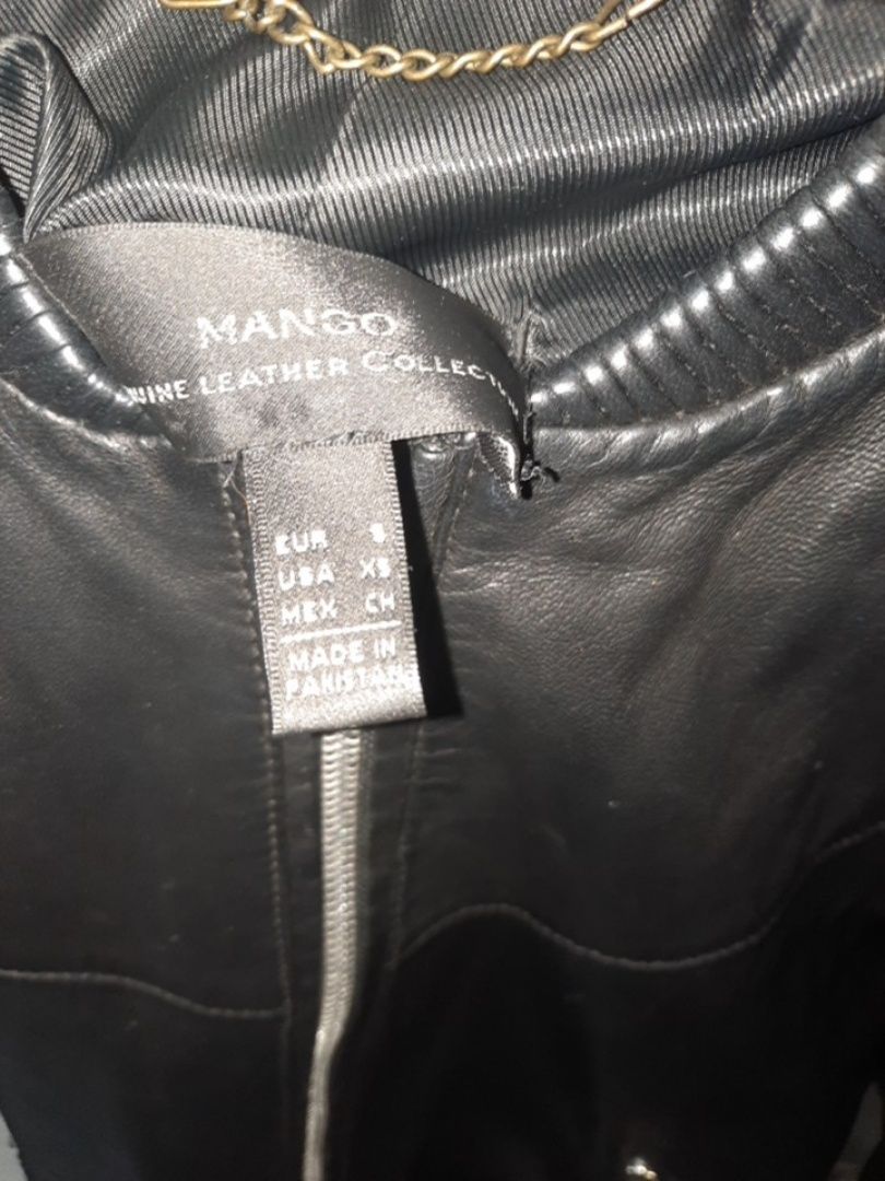 Шкіряна куртка Mango