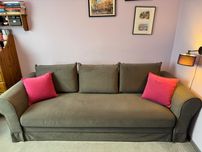 Kanapa/sofa rozkładana 260x98 cm szara
