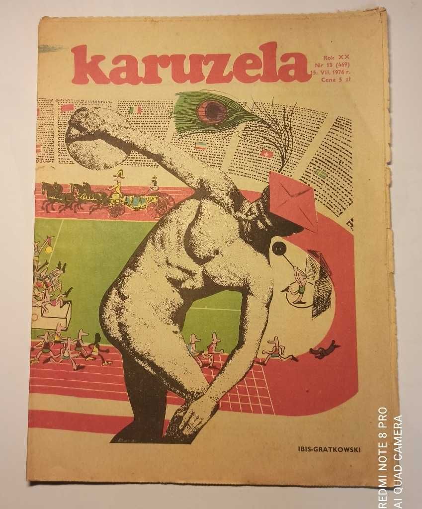 Karuzela - dwutygodniki satyryczne z 1976 r. - 11 egzemplarzy