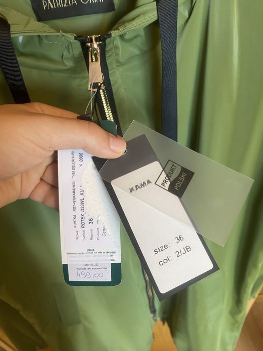 Plaszcz przeciwdeszczowy kurtka Nowa 36