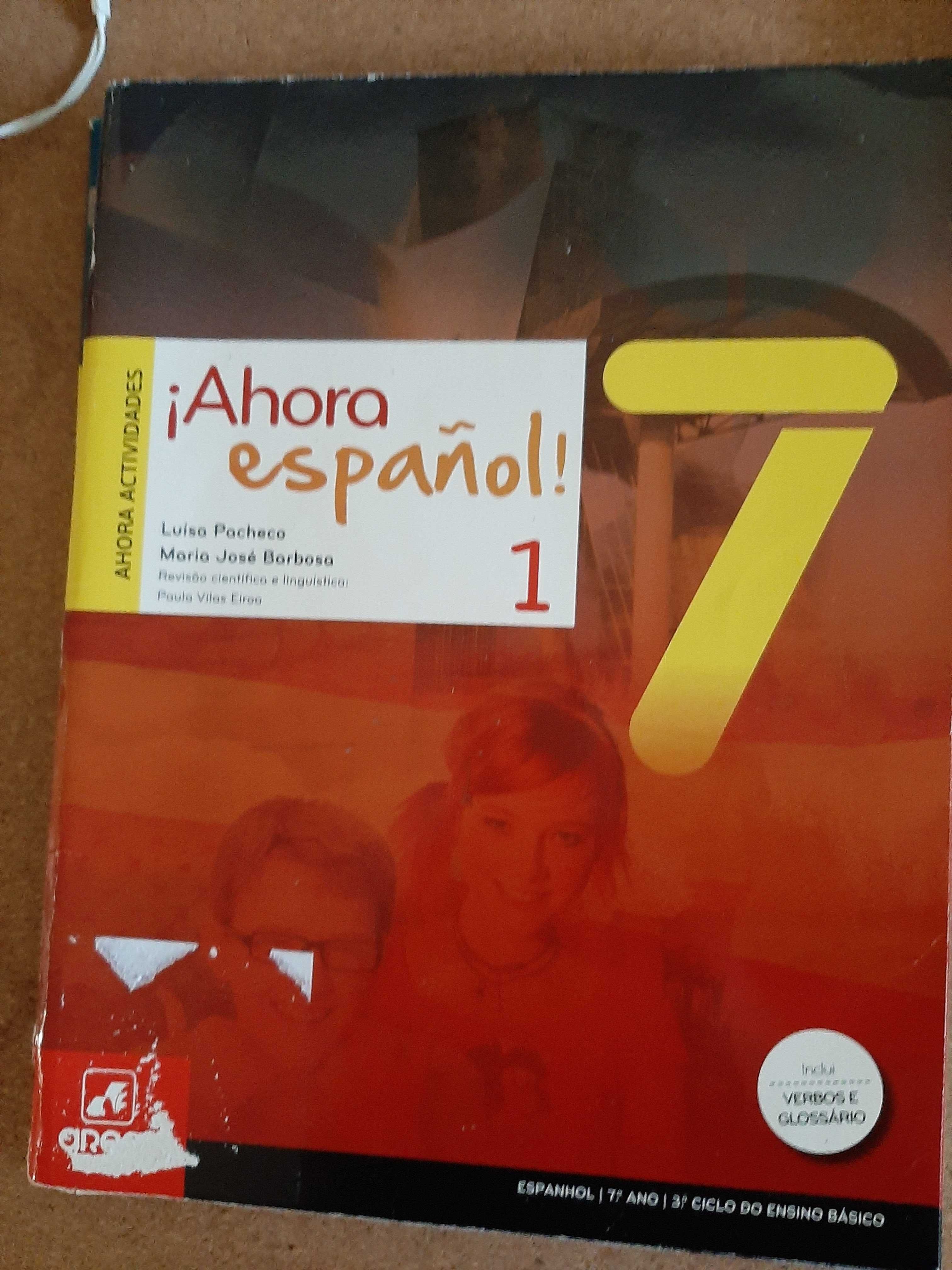 Livro escolar Espanhol 7.º ano | Ahora Espanol 1 | Usado