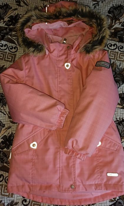 Термо куртка зима, парка на дівчинку Lenne 116-122см