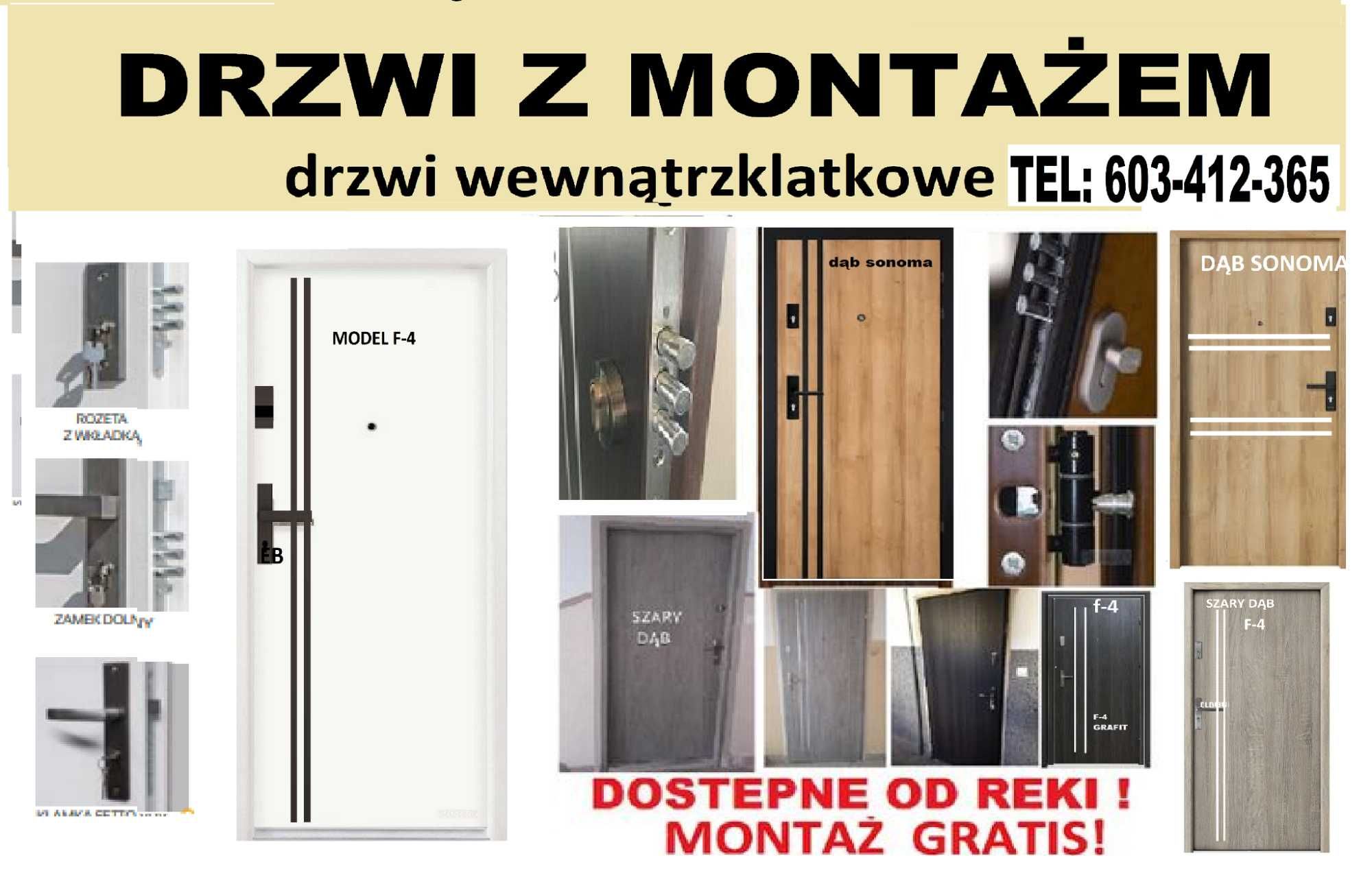 Drzwi WEJŚCIOWE -zewnętrzne do mieszkania w bloku z MONTAŻEM-ocieplone