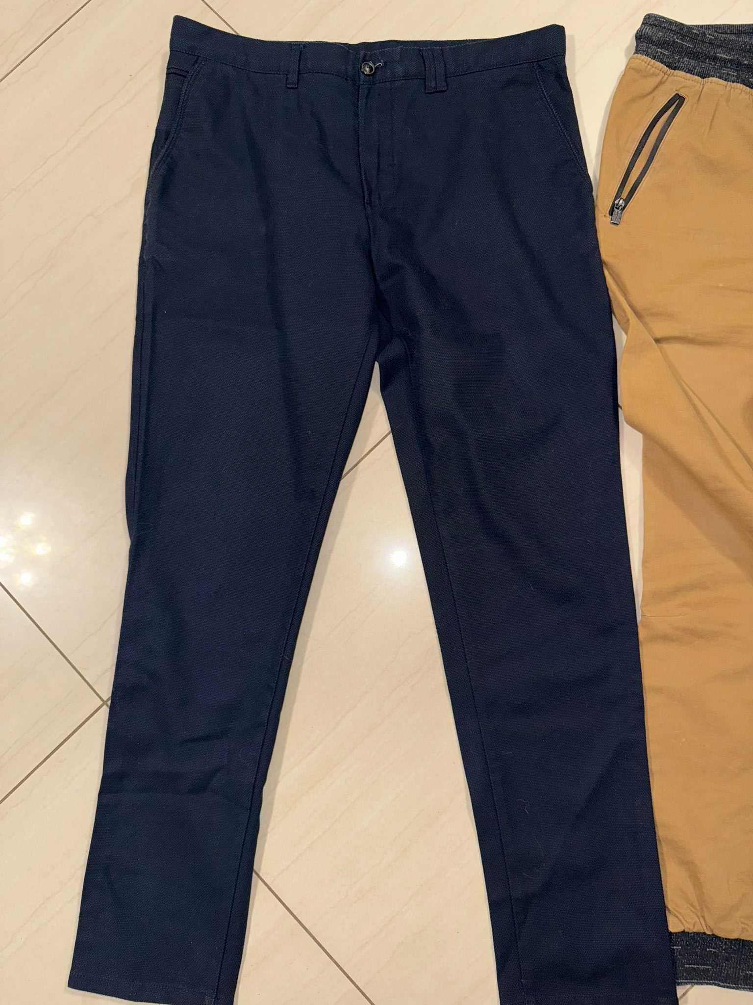 Zestaw / Paczka Bershka Zara Spodnie Męskie Kamizelka Jeansowa