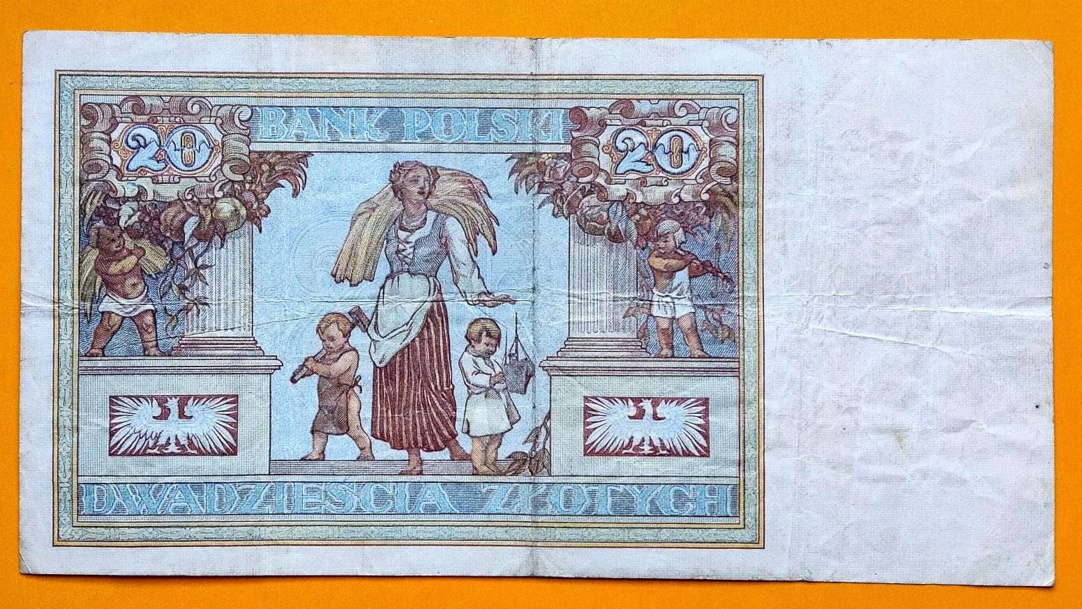 Banknot  20 złotych 1931 ser.CJ.