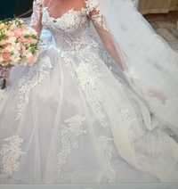 Сукня весільна пудрового кольору, святкова сукня м'ятного кольору