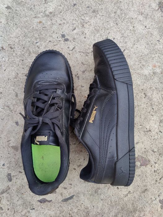 Кросівки кроссовки puma black чорні кеди оригінал шкіра кожа