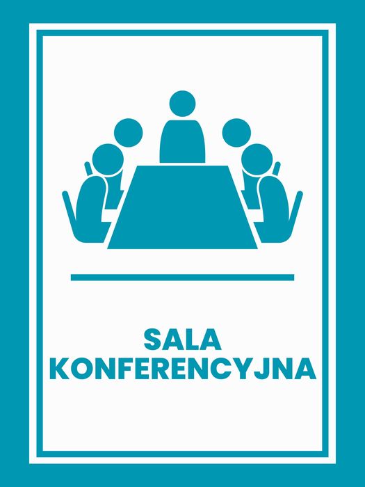 plakat metalowy informacyjny informacja sala konferencyjna