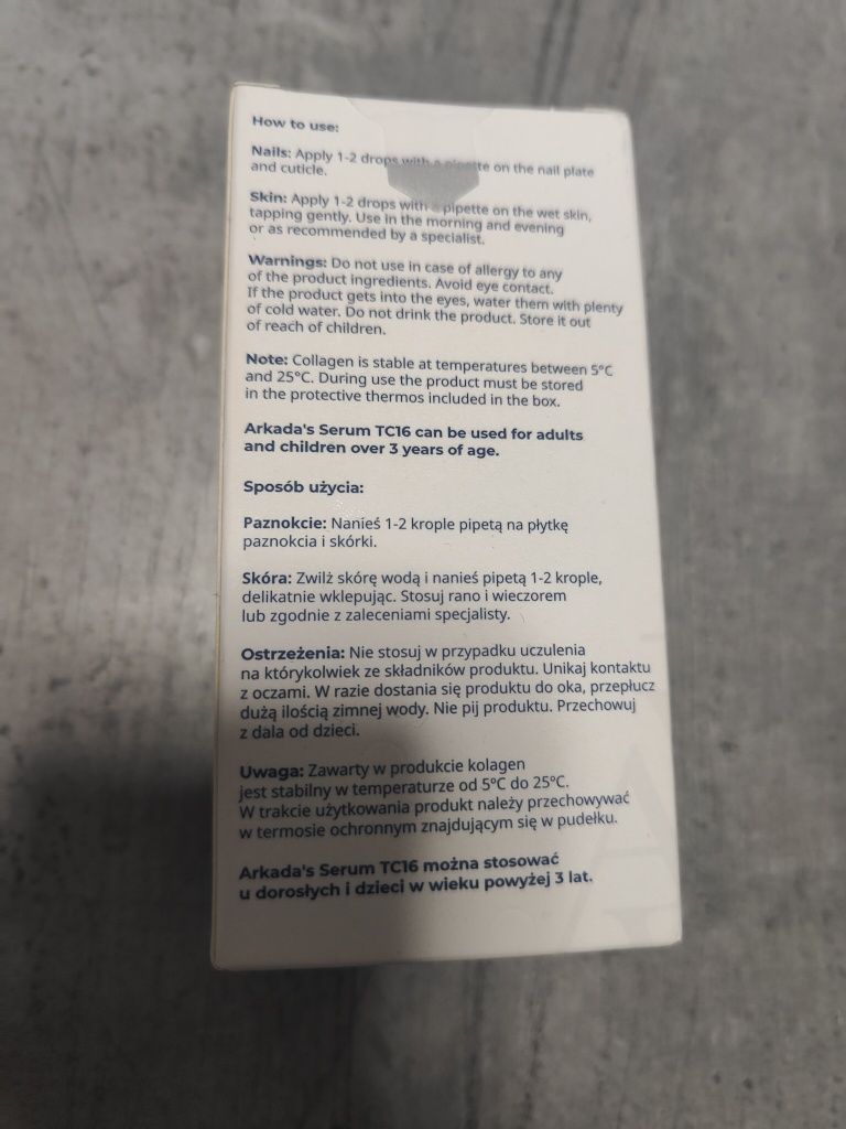 Serum regenerujące Arkada's TC16 – 11 ml, nowe