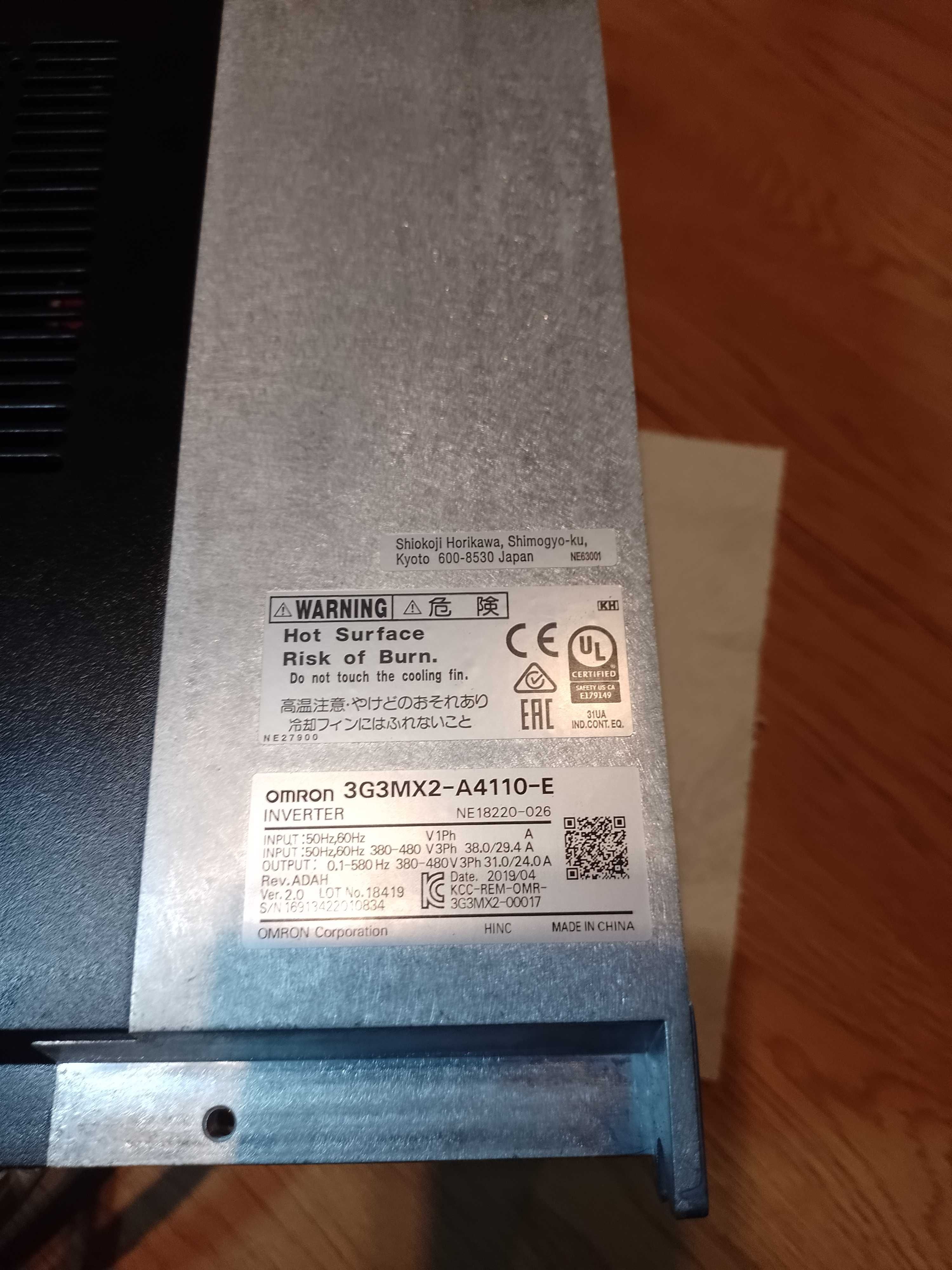 Inverter Omron  3G3MX2-A4110-E