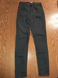 Czarne jeansy Jamie Topshop 25/32