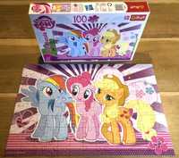 Trefl my little pony kucyki puzzle wiek 5 lat 100 elementów