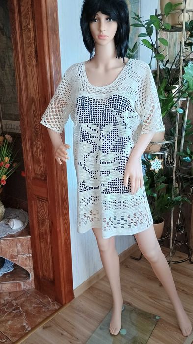 tunika,bluzka,sukienka,rękodzieło,szydełko,robótka