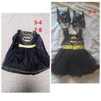 Карнавальный костюм бетгерл бэтгерл бетмен бэтмен batgirl 3-4, 7-8 лет