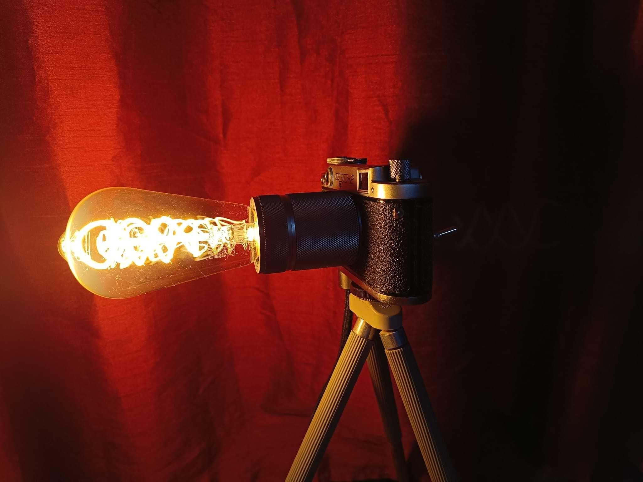 Lampa z aparatu - lampa loft - retro PRL