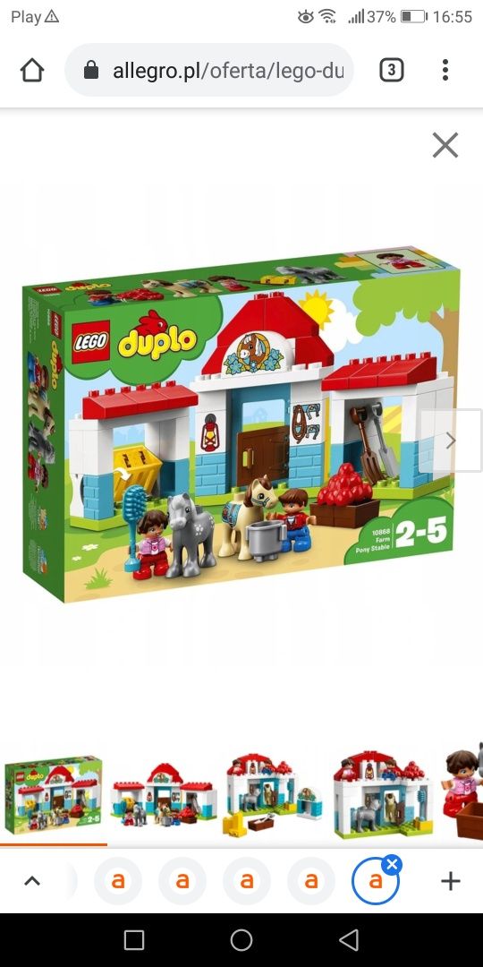 Klocki duplo, duża ilość, 9 zestawów