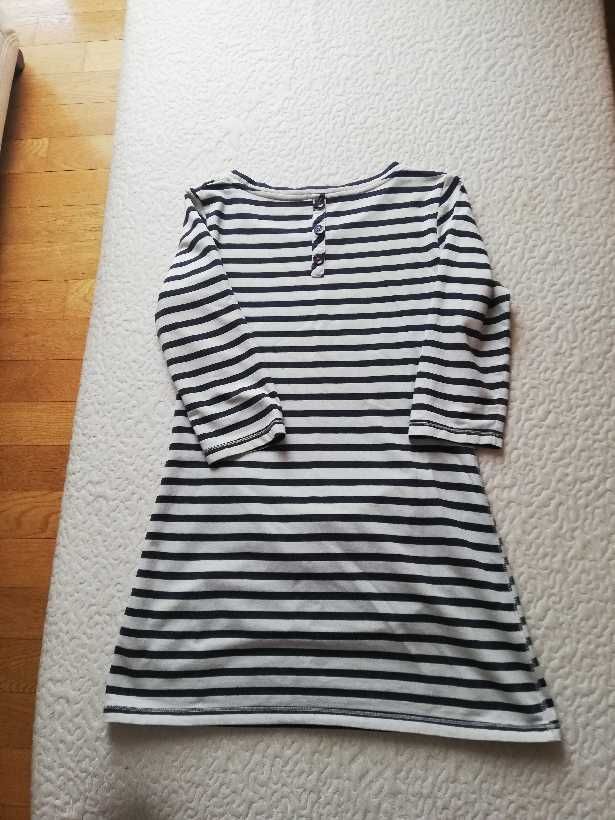 tunika M&S Woman w paski z kieszeniami z przodu