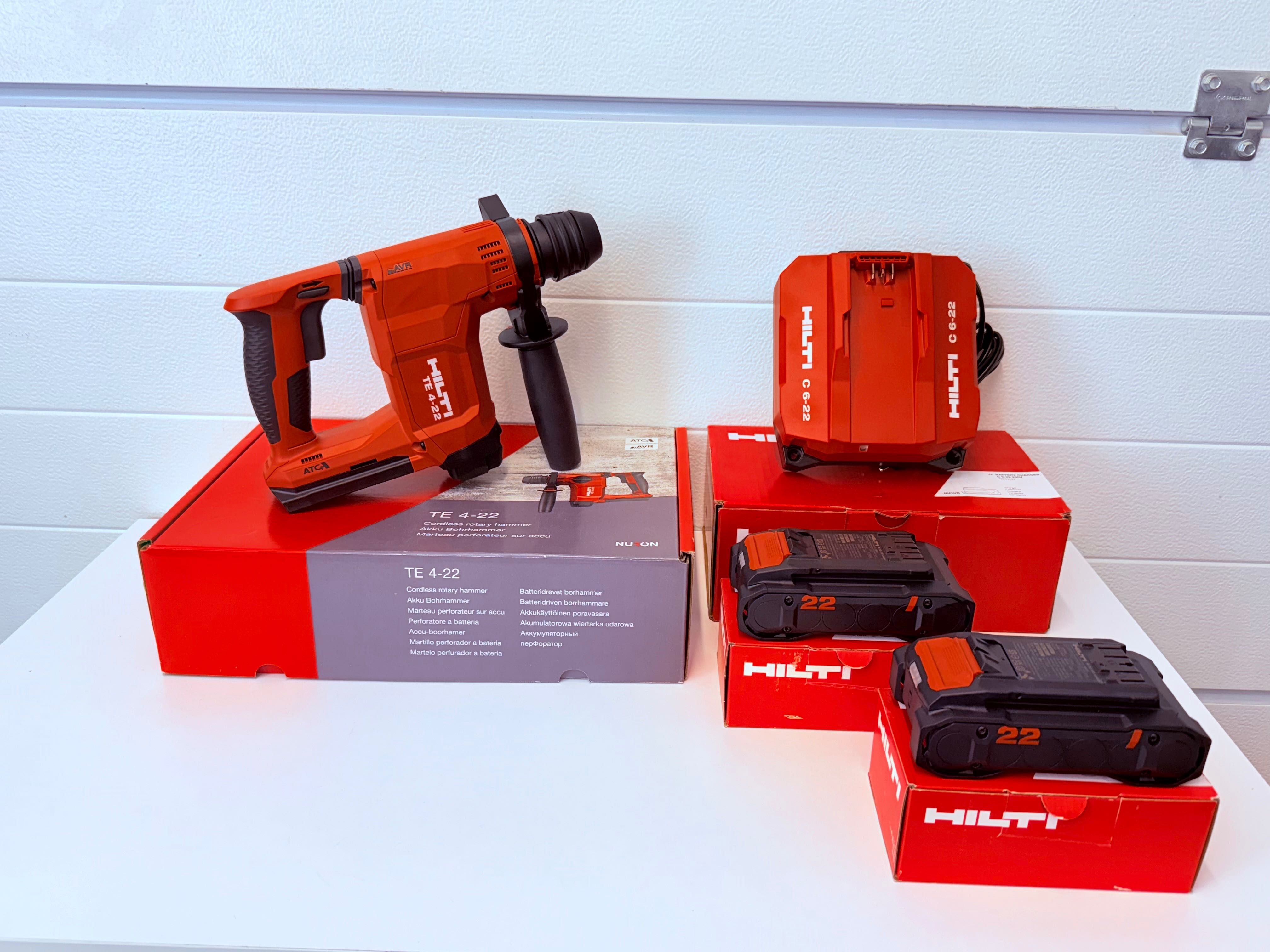 HILTI NURON młotowiertarka HILTI TE4-22DUŻY ZESTAW 2AKU wysyłka gratis