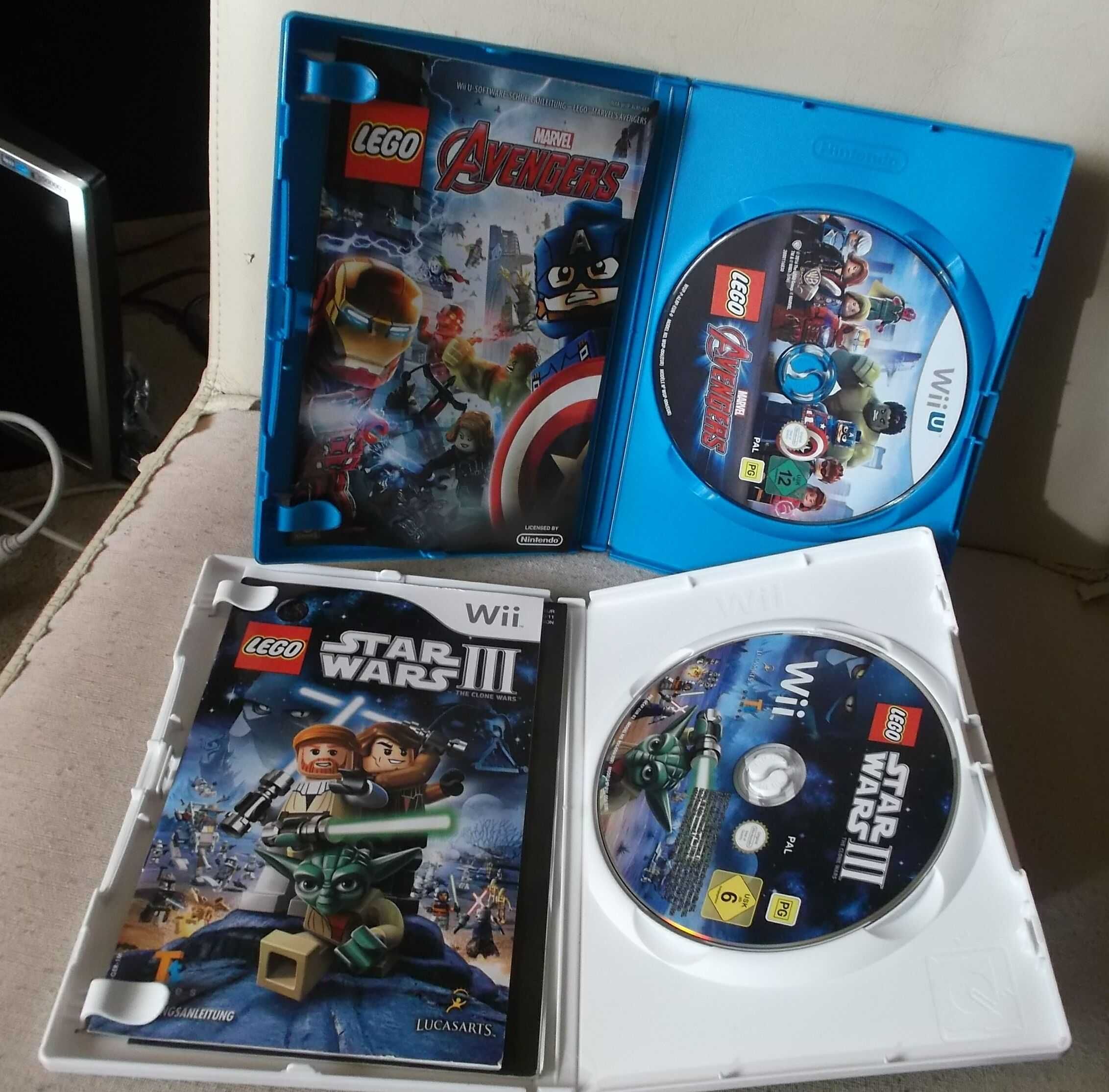 Gry Nintendo Wii Lego Marvel Avengers + Star Wars 3