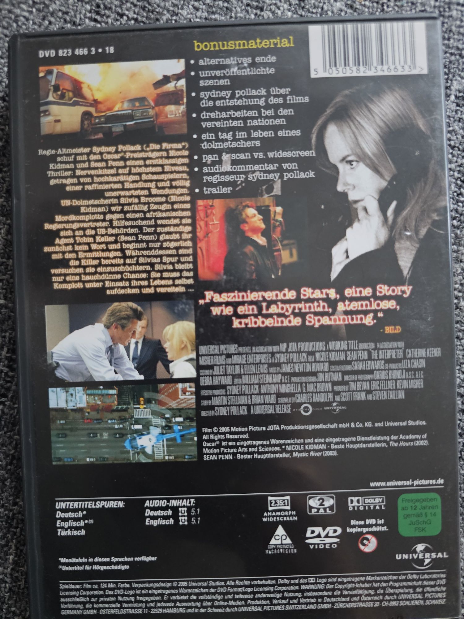 "Die Dolmetscherin" DVD. J.Angielkski i niemiecki.