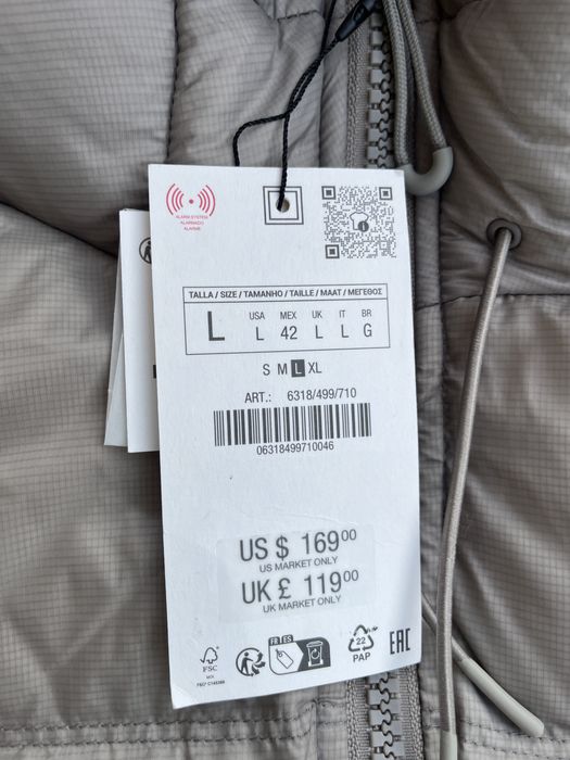 Kurtka puchowa ZARA down jacket puffer nowa z metkami