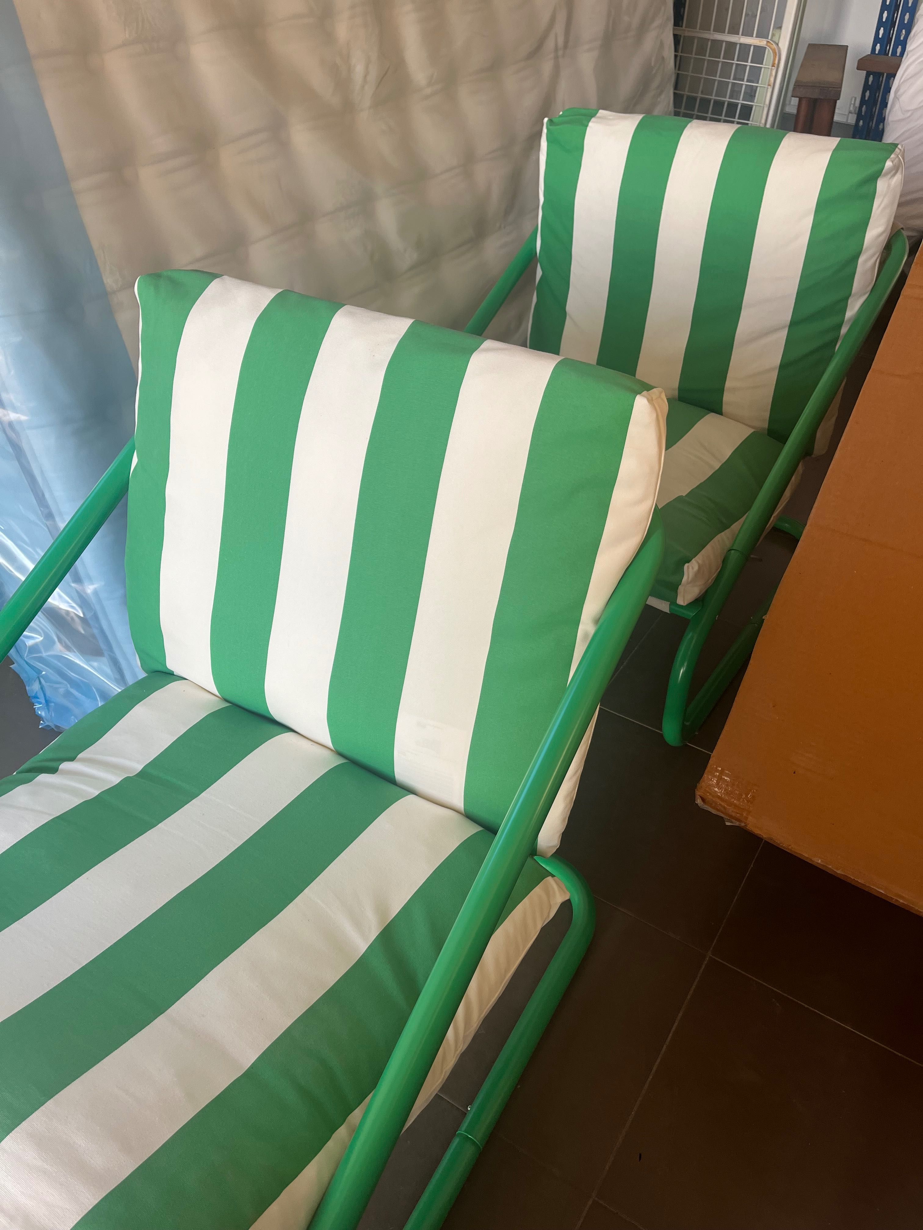 Poltrona, Radbyn branco/verde
