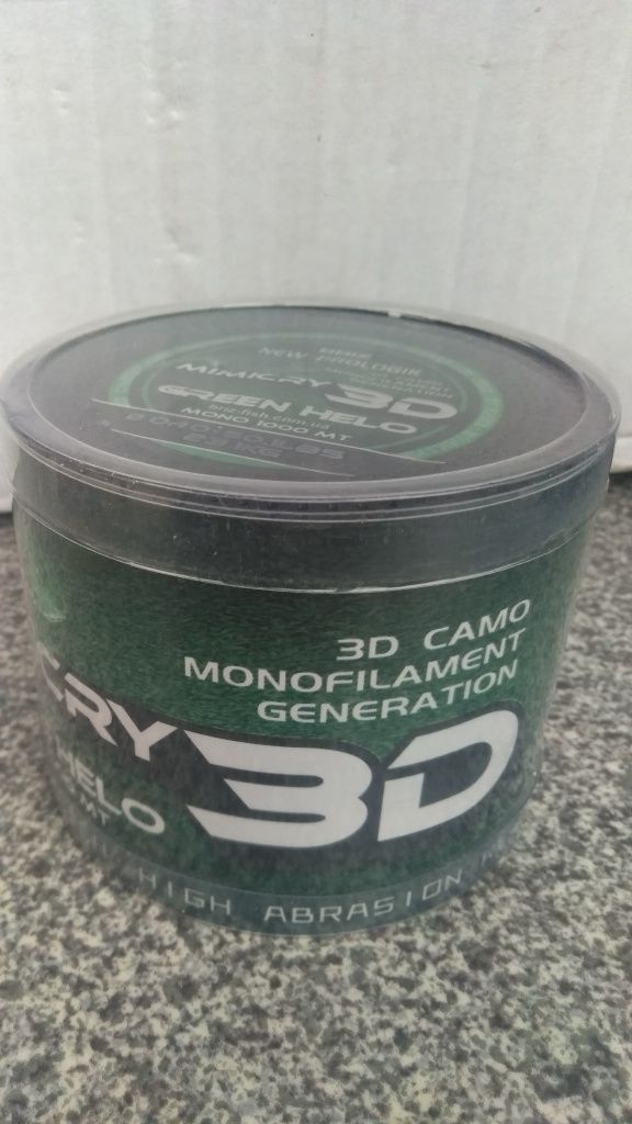 3D жилка MIMICRY Green Helo Monofilament 1000 м 0.25, 0.30, 0.35, 0.40