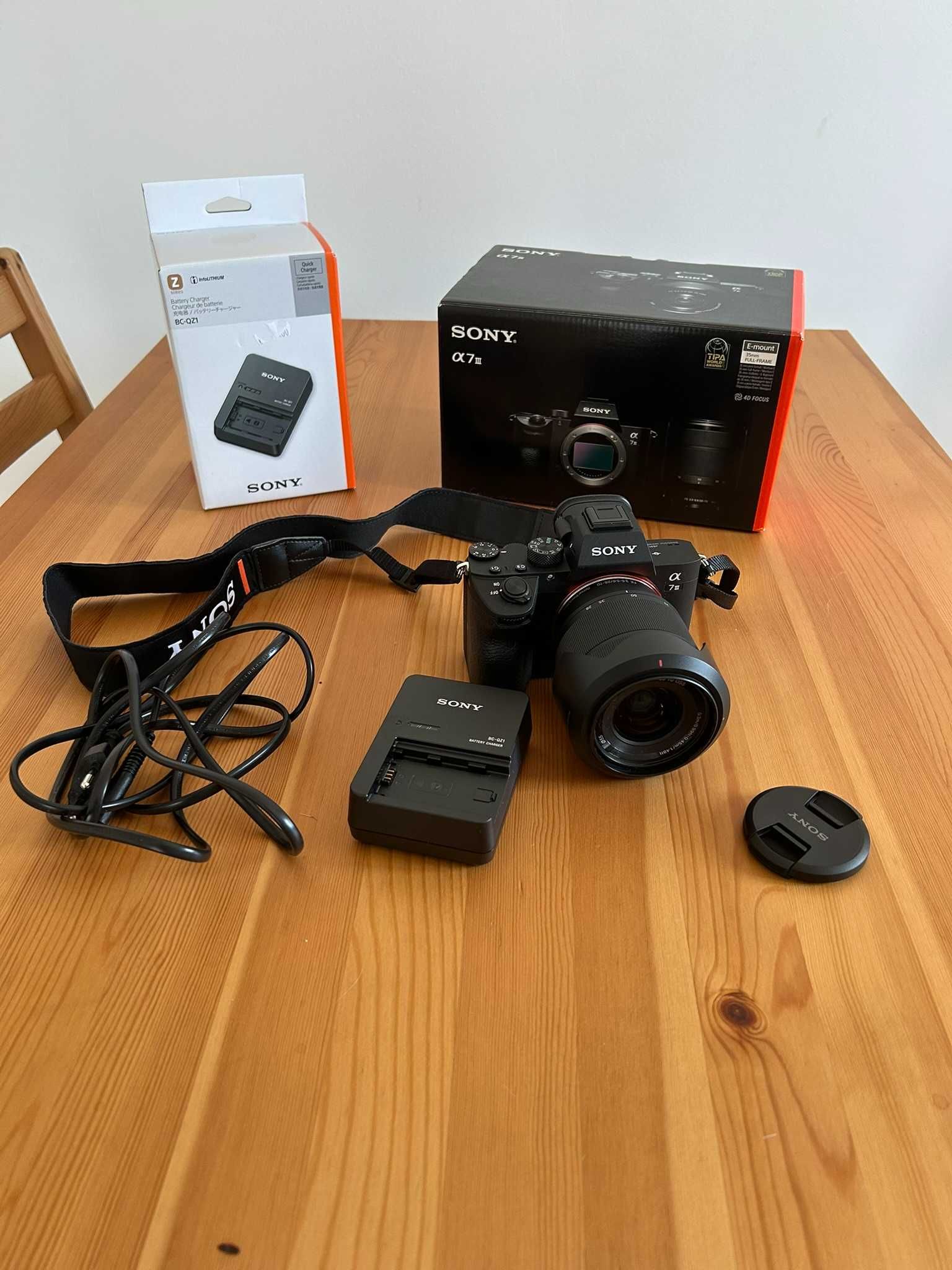SONY a7 III + 28-70mm + carregador *NOVA* com GARANTIA Sony