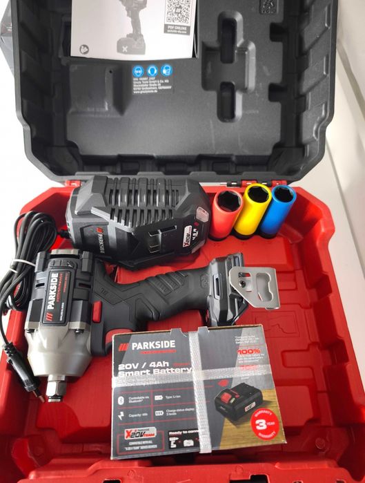 Chave impacto 600Nm 20v Parkside Performance