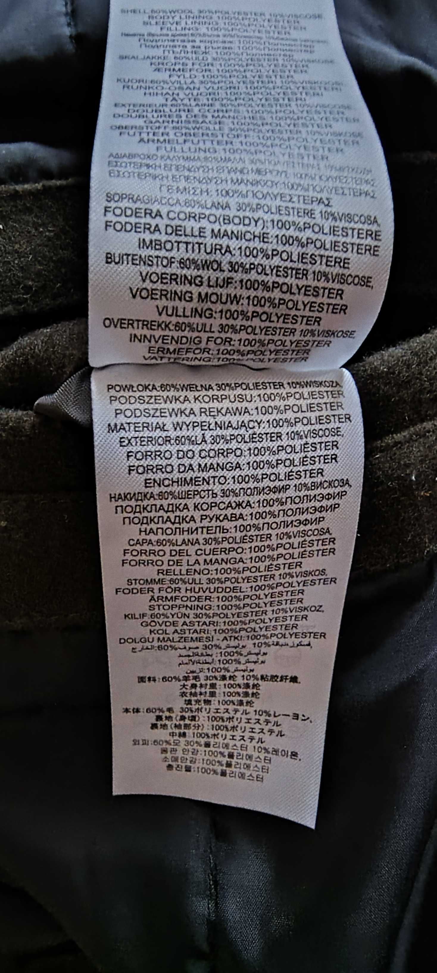 Ben Sherman roz. L Ładna kurtka, wełna 60%