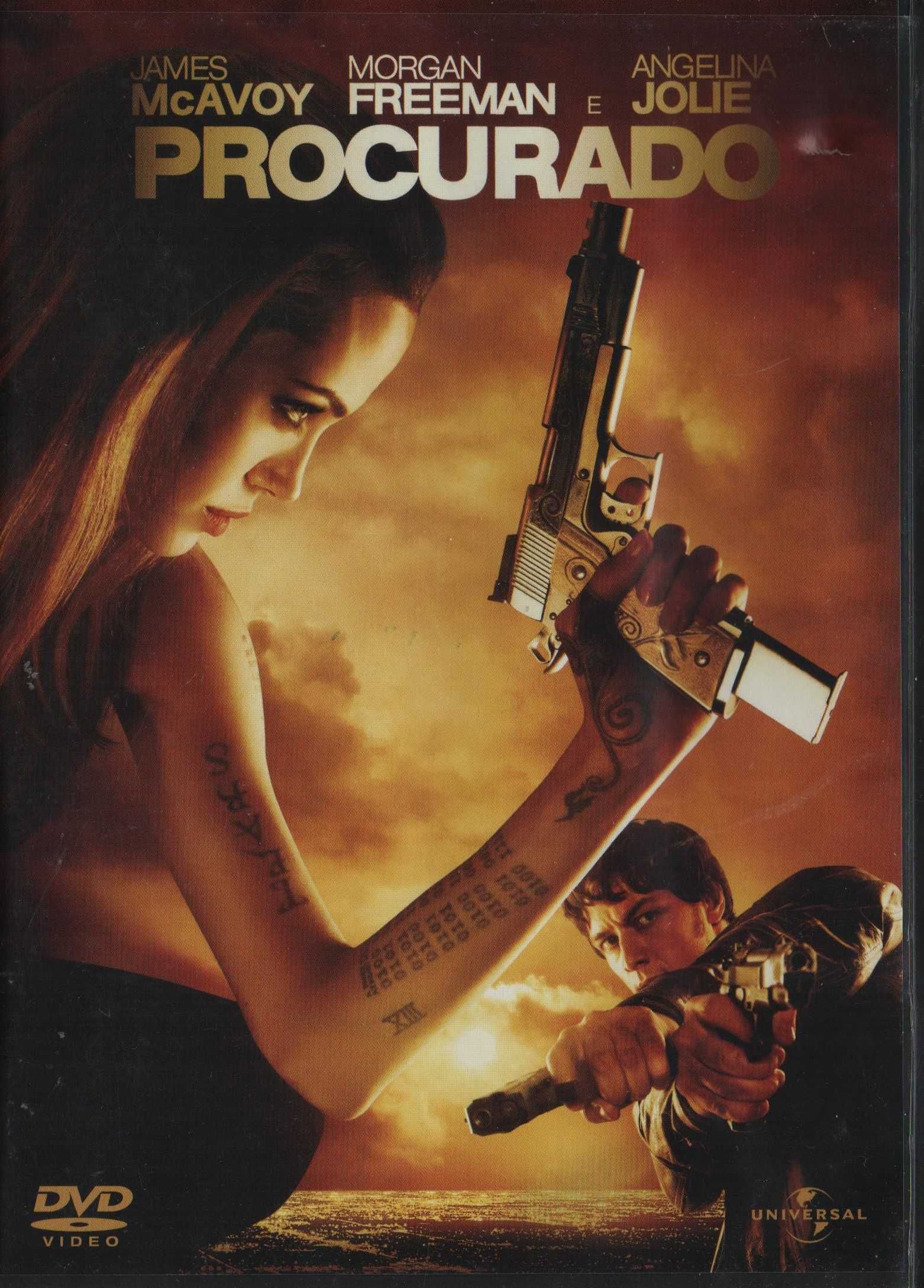Dvd Procurado - acção - Morgan Freeman/ Angelina Jolie - extras