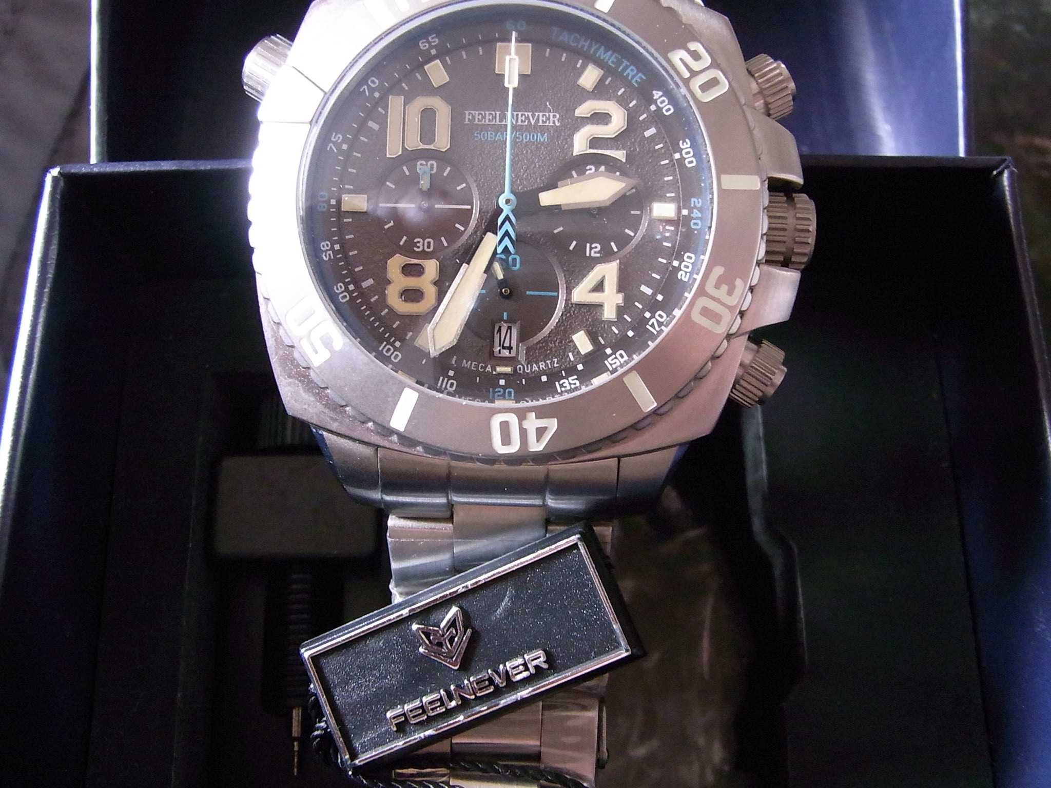 FeelNever nurek, Seiko VK 63 LW, Deep Dive 500m, szafir, 48mm