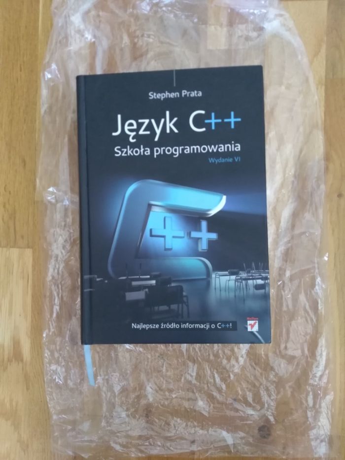 Książka "Język C++ Szkoła Programowania" Stephen Prata.