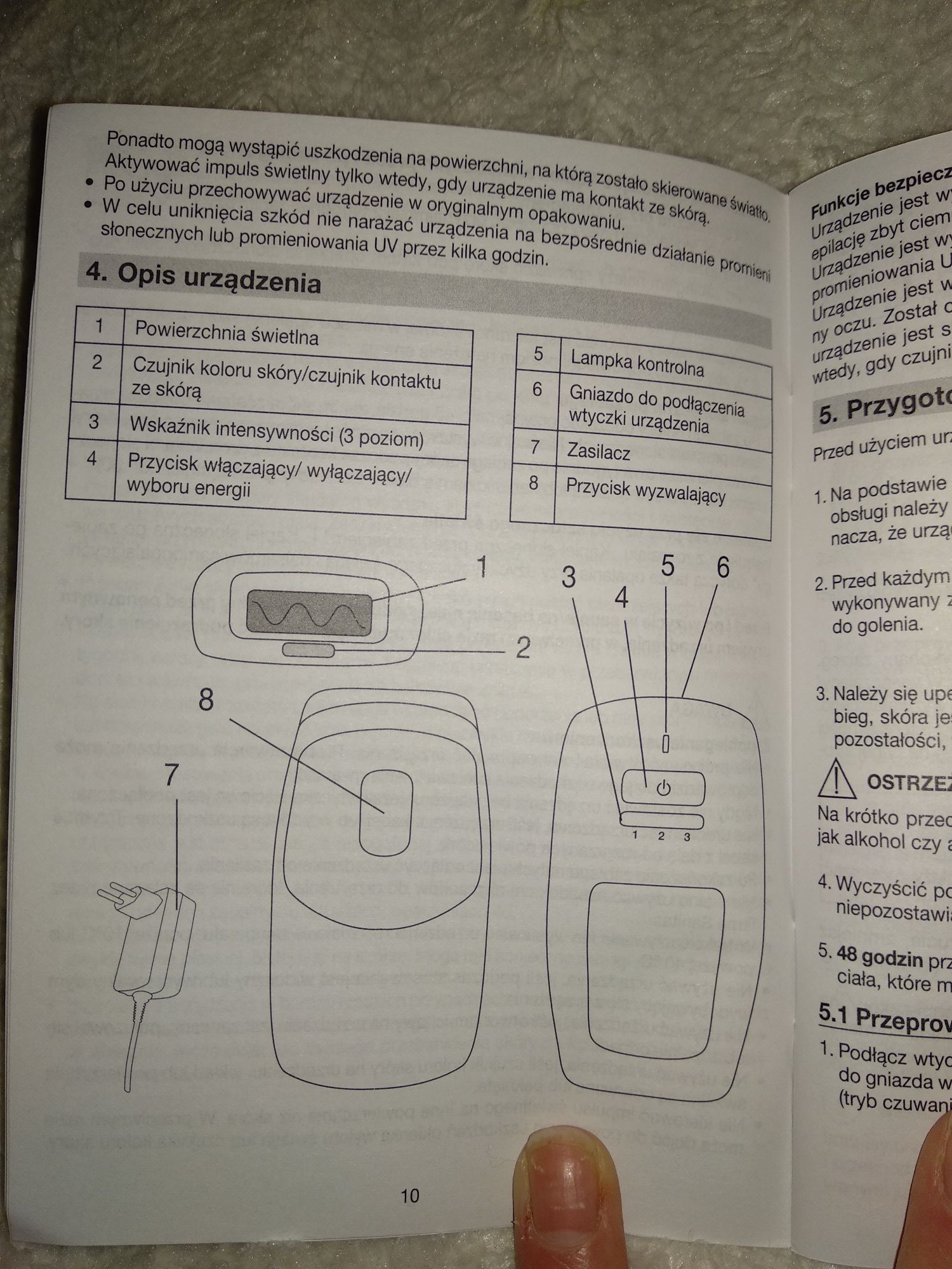 Golarka depilator laserowy Sanitas IPL 100