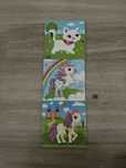 Zestaw 3 ukladanek puzzle drewniane pepco