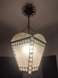 Lampa sufitowa, żyrandol, plafon oświetlenie PRL